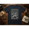 James T-Shirt with a detailed winged lion graphic in a vintage style frame, featuring the name JAMES above the creature
