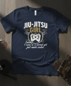 Jiu-Jitsu Girl 1. same text design featuring detailed typography on quality t-shirt