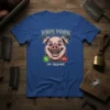 John Pork Is Calling t-shirt with a smiling pig face and phone icons