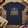 Jose Can You See? patriotic political quote t-shirt with fireworks and stars design