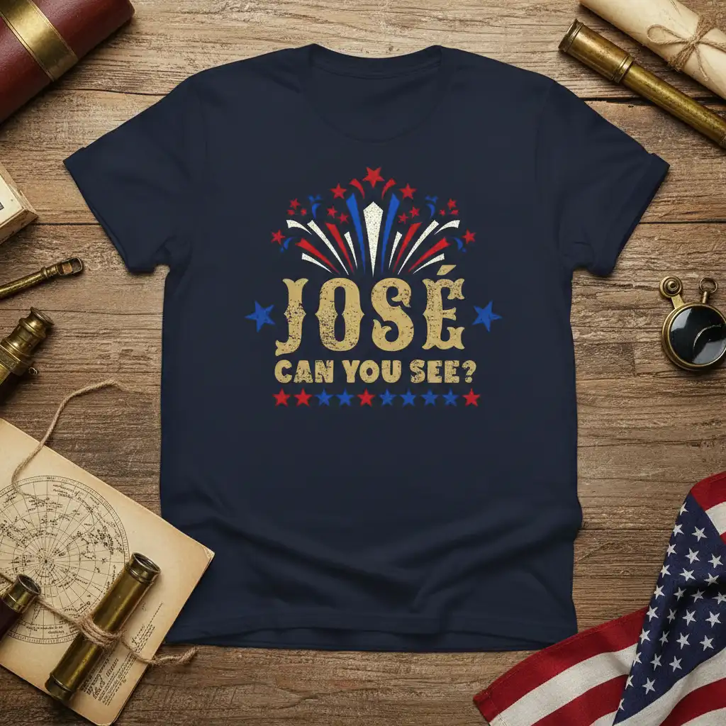 JOSE CAN YOU SEE? detailed print printed on breathable fabric creating a standout t-shirt