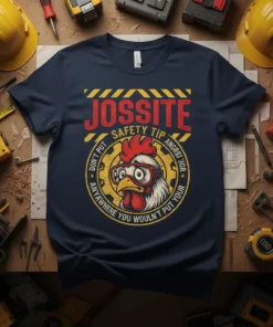 JOSSITE SAFETY TIP DON'T text design featuring bold typography on quality t-shirt