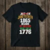 JULY 4TH JUNETEENTH 1865 text design featuring stylish typography on quality t-shirt