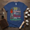 Juneteenth t-shirt with bold text "06 19TH 1865 IS MY Independence DAY BECAUSE MY ANCESTORS WEREN'T FREE IN 1776 JUNETEENTH"