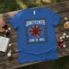 JUNETEENTH JUNE 19, 1865 eye-catching graphic design printed on comfortable cotton t-shirt
