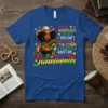 Juneteenth t-shirt with text "They Whispered To Her You Can't Withstand The Storm She Whispered Back I Am The Storm"