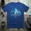 JungfrauJoch t-shirt design with stylized mountain and Swiss flag, perfect for Switzerland travel and alpine adventures