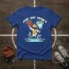 Just Got Dunk'd t-shirt design with Jesus character playing basketball and dunking a ball