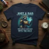 Just A Dad Who Always Came Back With The Milk astronaut raccoon t-shirt design