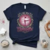 Just A Girl Who Loves Gymnastics t-shirt design featuring a silhouette of a gymnast with a ribbon