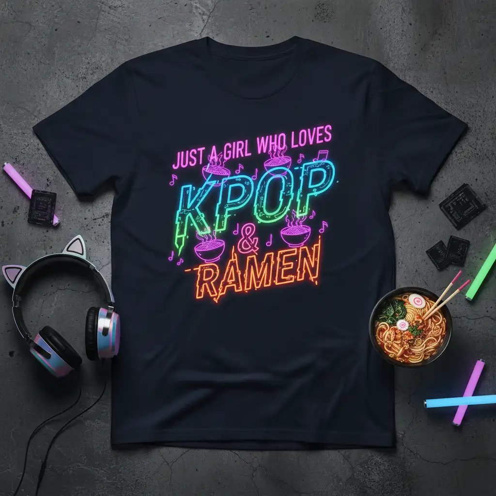 JUST A GIRL WHO quote printed with unique artwork on durable material t-shirt design