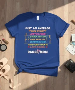 JUST AN AVERAGE BUN text design featuring bold typography on quality t-shirt