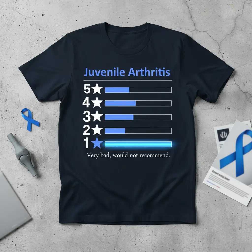 Juvenile Arthritis Very bad quote printed with creative illustration on durable material t-shirt design