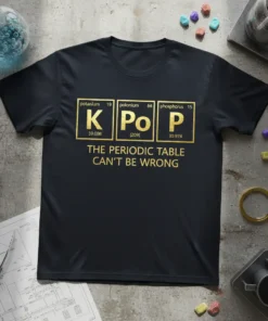 K Po P THE text design featuring bold typography on quality t-shirt