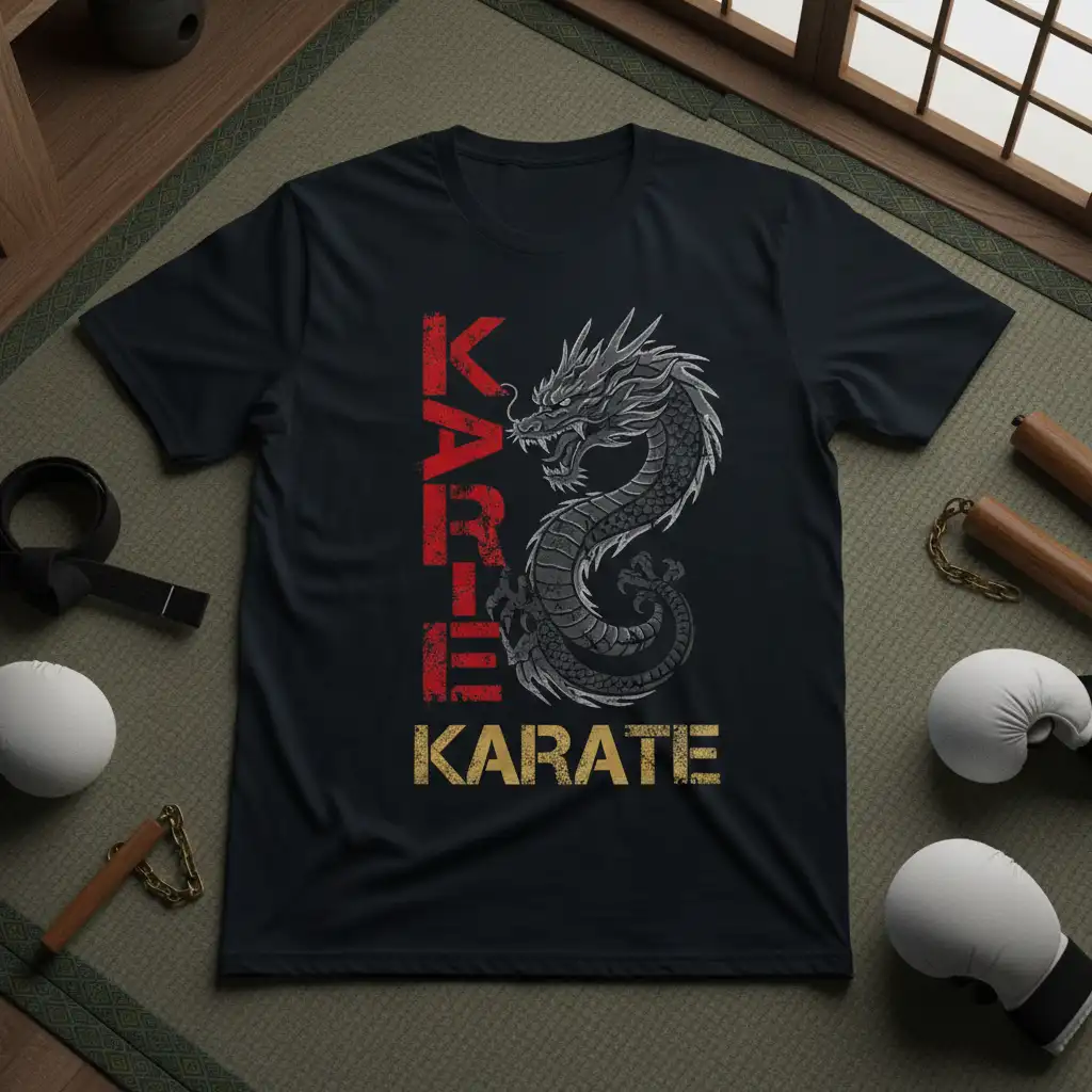 K.A.R.A.T.E. KARATE stylish graphic printed on quality cotton blend creating a standout t-shirt