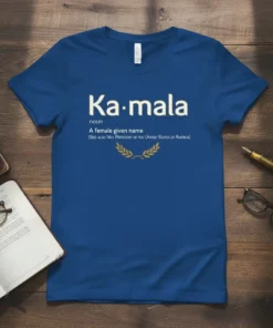 Kamala noun A female text design featuring stylish typography on quality t-shirt