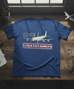 KC-135 Stratotanker t-shirt design with vintage airplane graphic and text