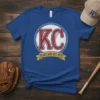 KC Heartland Est 1970 baseball t-shirt with vintage distressed design and Kansas City theme