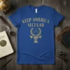 KEEP AMERICA SECULAR The text design featuring creative typography on quality t-shirt
