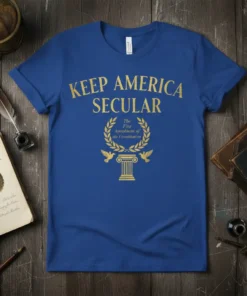 KEEP AMERICA SECULAR The text design featuring creative typography on quality t-shirt