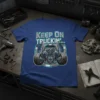 KEEP ON TRUCKIN'... detailed graphic design printed on comfortable cotton t-shirt