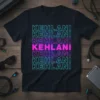 KEHLANI KEHLANI KEHLANI KEHLANI text design featuring detailed typography on quality t-shirt