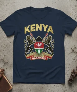 Kenya Harambee T-Shirt detailed graphic design printed on comfortable cotton t-shirt