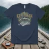 Ketchikan Alaska EST 1900 vintage t-shirt design with salmon and mountains