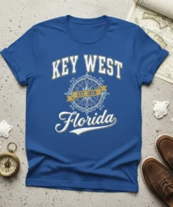 Key West Florida T-Shirt unique graphic design printed on comfortable cotton t-shirt