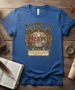 Kingdom of Heaven Romans 10:9 WEB stylish graphic design printed on comfortable cotton t-shirt