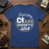 Kiss my Class Goodbye! 2018 graduation t-shirt design with a student holding a diploma