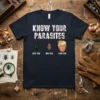 Know Your Parasites T-Shirt with Deer Tick, Dog Tick, and Luna Tick graphics featuring Donald Trump
