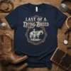 Last of a Dying Breed cowboy and horse graphic t-shirt, vintage western design