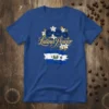 Latina Power T-Shirt with El Salvador flag and blue roses design