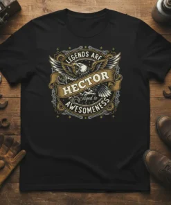 Legends Are Hector Aged To Awesomeness t-shirt with eagle graphic and distressed typography