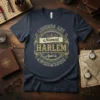 LEGENDS ARE NAMED HARLEM text design featuring stylish typography on quality t-shirt