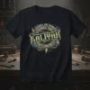 T-shirt design featuring "LEGENDS ARE NAMED LEGENDS ARE Named KALIYAH Aged to AWESOMENESS" in vintage distressed gold and blue typography