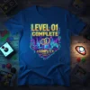 Level 01 Complete Couple Gift bold graphic design printed on comfortable cotton t-shirt