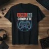 Level 12 Complete gamer birthday t-shirt featuring a video game controller graphic
