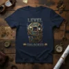 Level 9 Unlocked t-shirt design with vintage steampunk gears and gauges, celebrating a 9th birthday