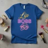 Lip BOSS detailed graphic design printed on comfortable cotton t-shirt