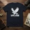 Live Free Jeep detailed graphic design printed on comfortable cotton t-shirt