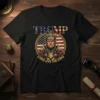 Long Live The King Trump eye-catching graphic design printed on comfortable cotton t-shirt