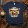 loud & proud SOFTBALL Bonus Mom eye-catching graphic design printed on comfortable cotton t-shirt