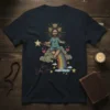 Love Baby Jesus Christian T-Shirt design featuring baby Jesus sitting on a rainbow with clouds and stars