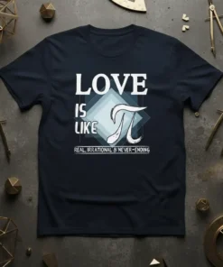 LOVE IS LIKE REAL text design featuring stylish typography on quality t-shirt