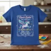 Lunch Ladies ARE FABULOUS & POWERFUL Like a herd OF UNICORNS ONLY BETTER text with a winged unicorn graphic on