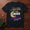 T-shirt design with purple ribbon and text "I love someone with Hodgkin's Lymphoma to the Moon & back to Infinity