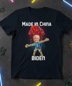 MADE IN CHINA BIDEN eye-catching graphic design printed on comfortable cotton t-shirt