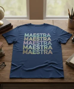 MAESTRA MAESTRA MAESTRA MAESTRA MAESTRA unique graphic design printed on comfortable cotton t-shirt